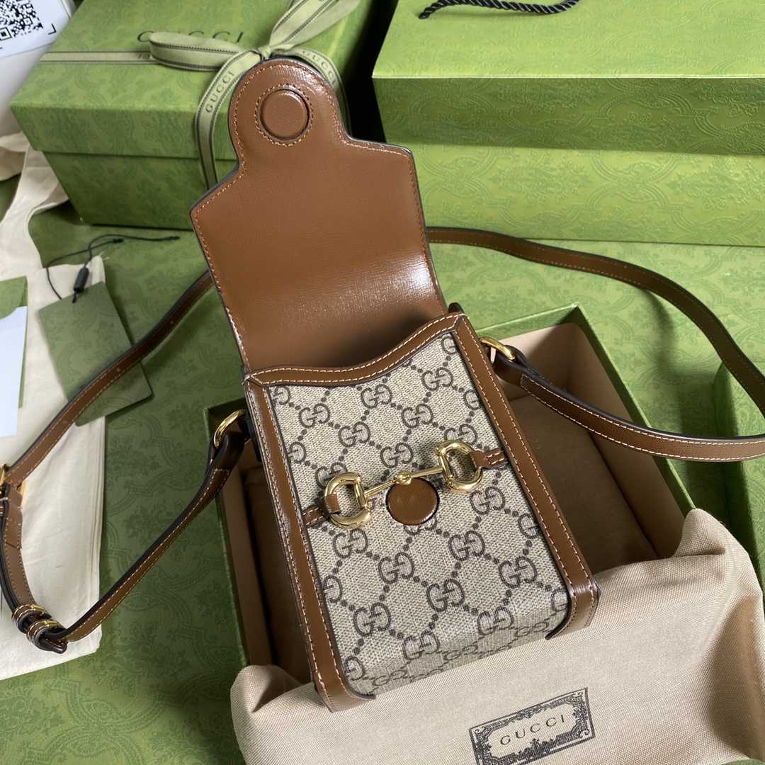 Gucci Horsebit 1955 Mini-Tasche (11,5–17–4 cm) - EUR FASHION