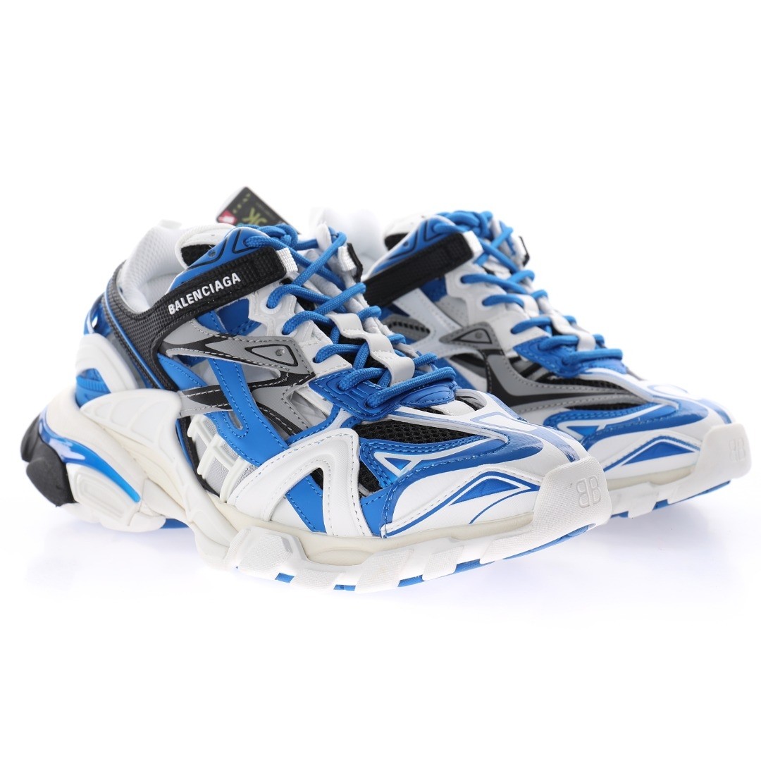 Balenciaga Track 2.0 Blau Weiß Sneaker - EUR FASHION