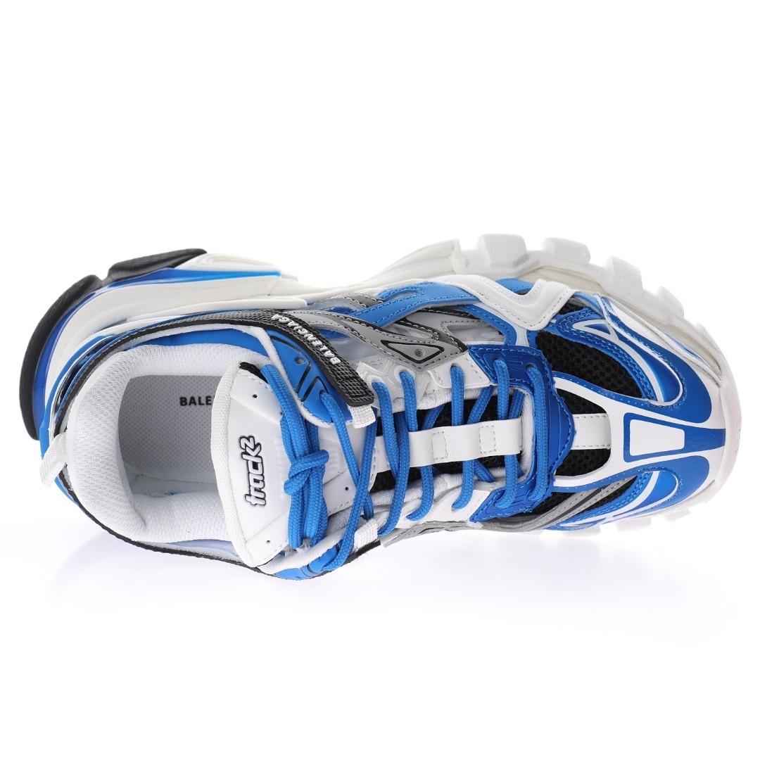 Balenciaga Track 2.0 Blau Weiß Sneaker - EUR FASHION