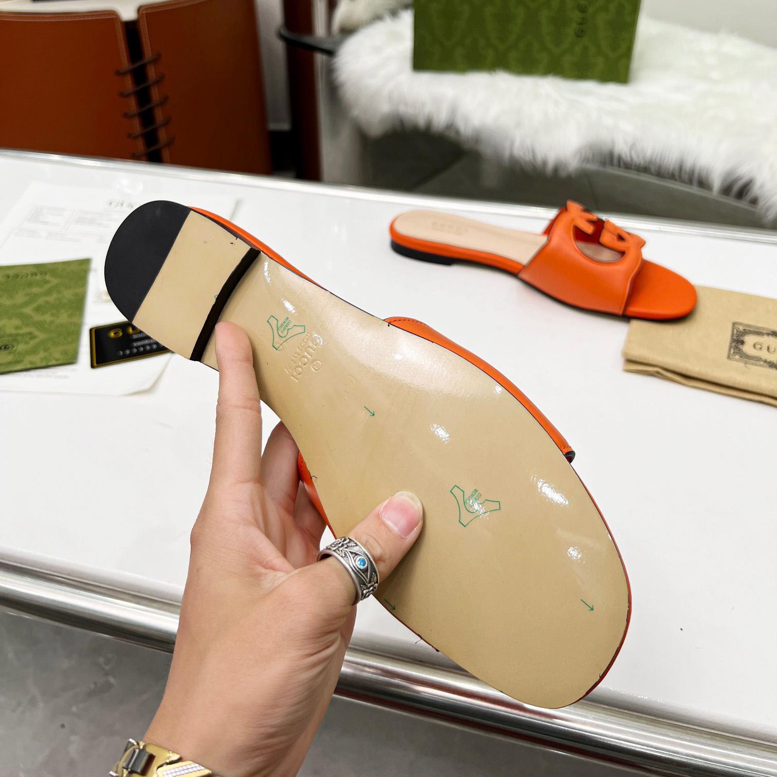 Gucci Damen-Slide-Sandale mit ineinandergreifendem G-Ausschnitt - EUR FASHION