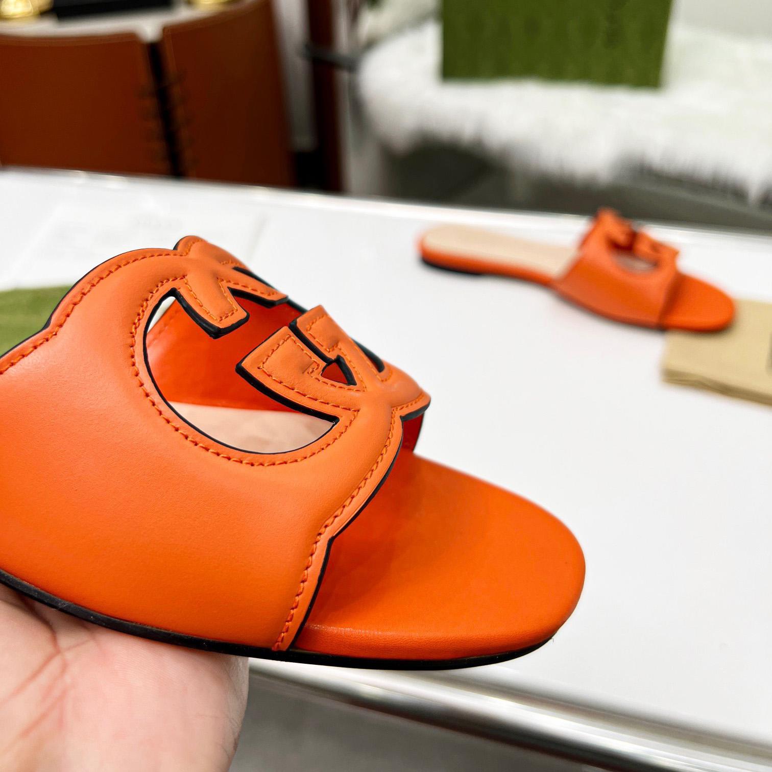 Gucci Damen-Slide-Sandale mit ineinandergreifendem G-Ausschnitt - EUR FASHION