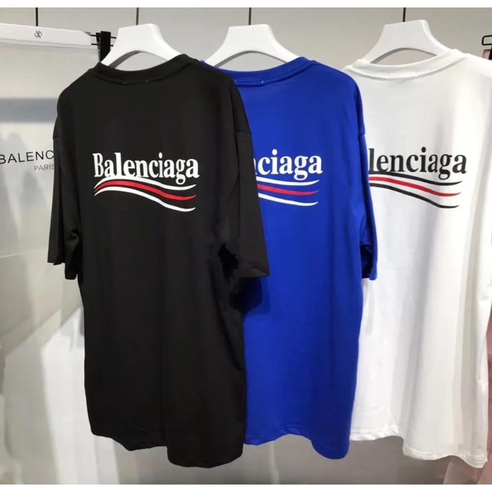 T-Shirt mit Balenciaga-Kampagnenlogo - EUR FASHION