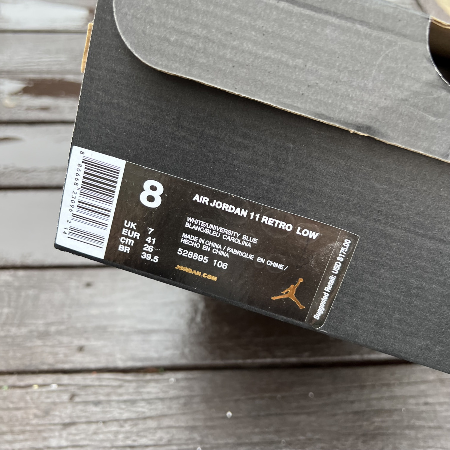Air Jordan 11 Low UNC AJ11 Sneaker 528895-106 - EUR FASHION