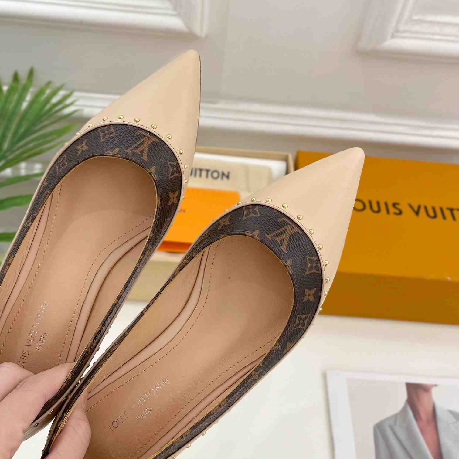 Flache Ballerina mit Louis Vuitton-Signatur - EUR FASHION
