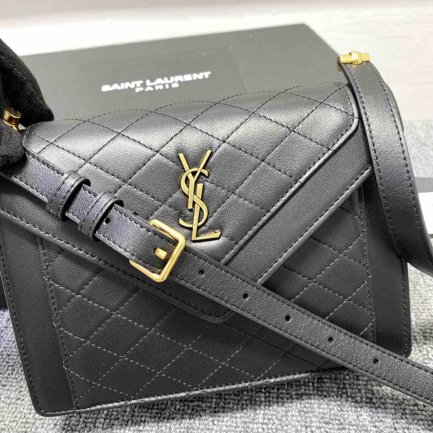 Saint Laurent Gaby Mini-Umhängetasche aus gestepptem Lammleder - EUR FASHION