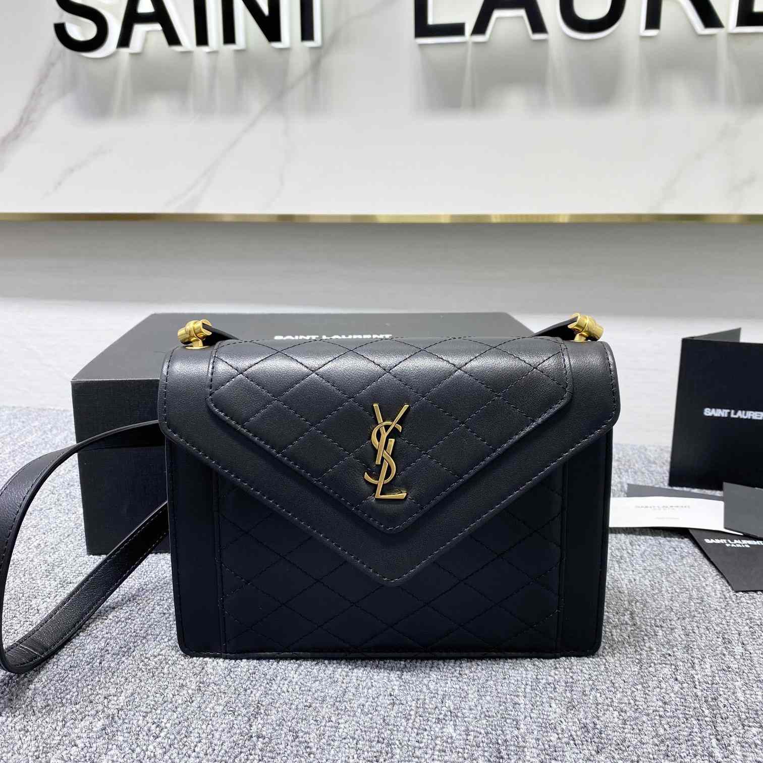 Saint Laurent Gaby Mini-Umhängetasche aus gestepptem Lammleder - EUR FASHION