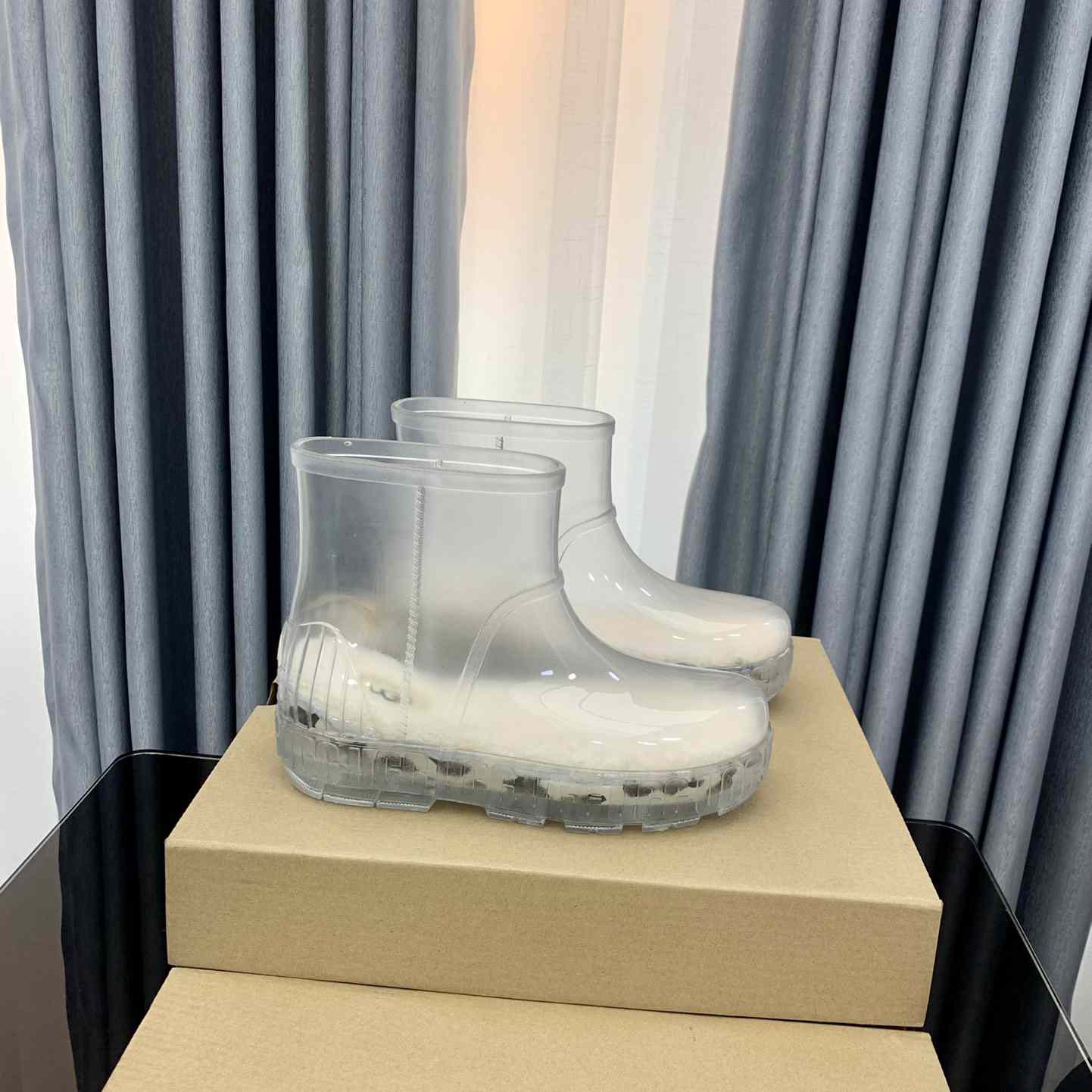 Ugg Drizlita Clear Damen Taffy Weiße Modestiefel - EUR FASHION
