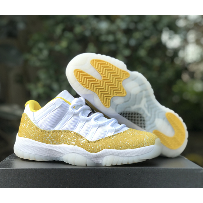 Air Jordan 11 Low „Yellow Snakeskin“ Turnschuhe Ah7860-107 - EUR FASHION