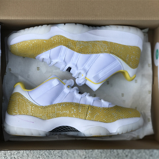 Air Jordan 11 Low „Yellow Snakeskin“ Turnschuhe Ah7860-107 - EUR FASHION