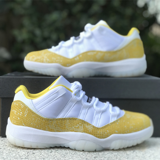 Air Jordan 11 Low „Yellow Snakeskin“ Turnschuhe Ah7860-107 - EUR FASHION