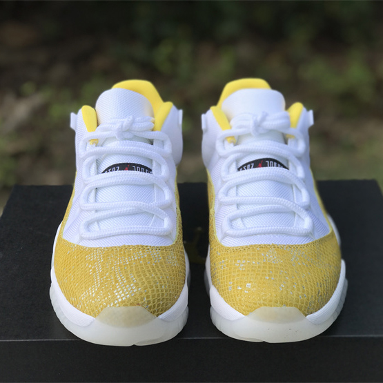 Air Jordan 11 Low „Yellow Snakeskin“ Turnschuhe Ah7860-107 - EUR FASHION