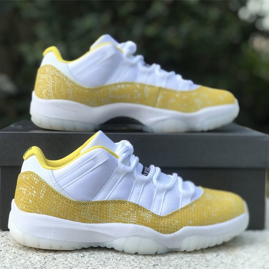 Air Jordan 11 Low „Yellow Snakeskin“ Turnschuhe Ah7860-107 - EUR FASHION