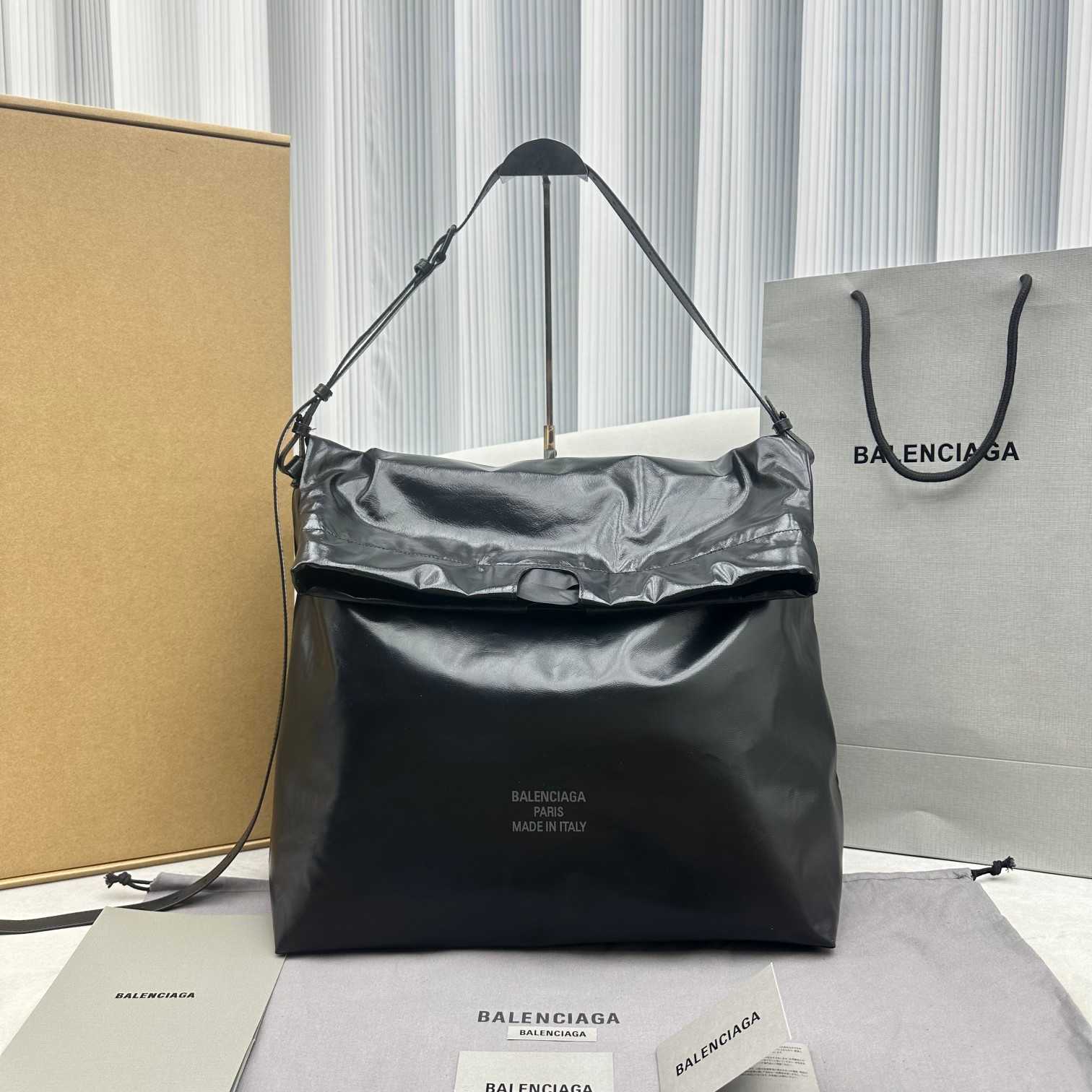 Balenciaga Trash Bag Großer Beutel in Schwarz (37-40-52 cm) - EUR FASHION