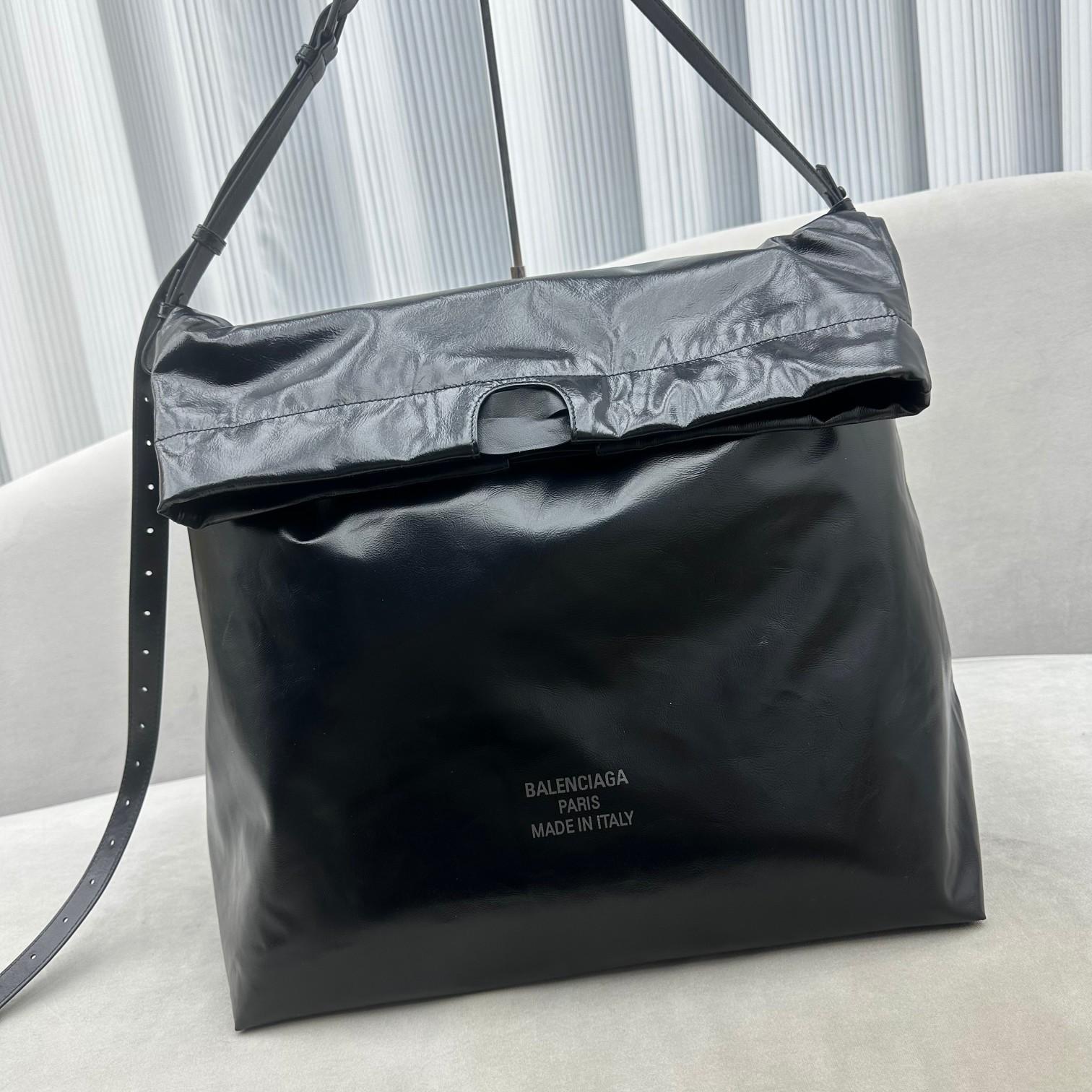 Balenciaga Trash Bag Großer Beutel in Schwarz (37-40-52 cm) - EUR FASHION