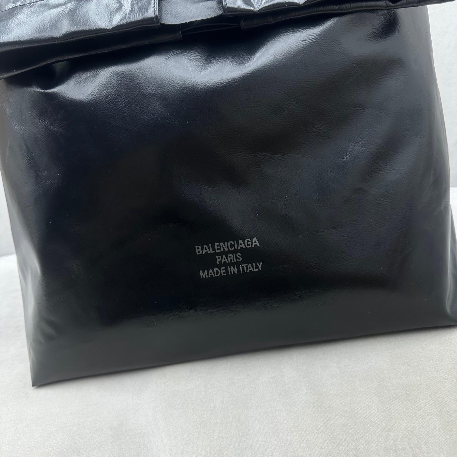 Balenciaga Trash Bag Großer Beutel in Schwarz (37-40-52 cm) - EUR FASHION