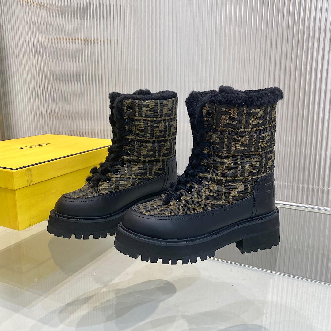 Fendi Signature Biker-Stiefel - EUR FASHION