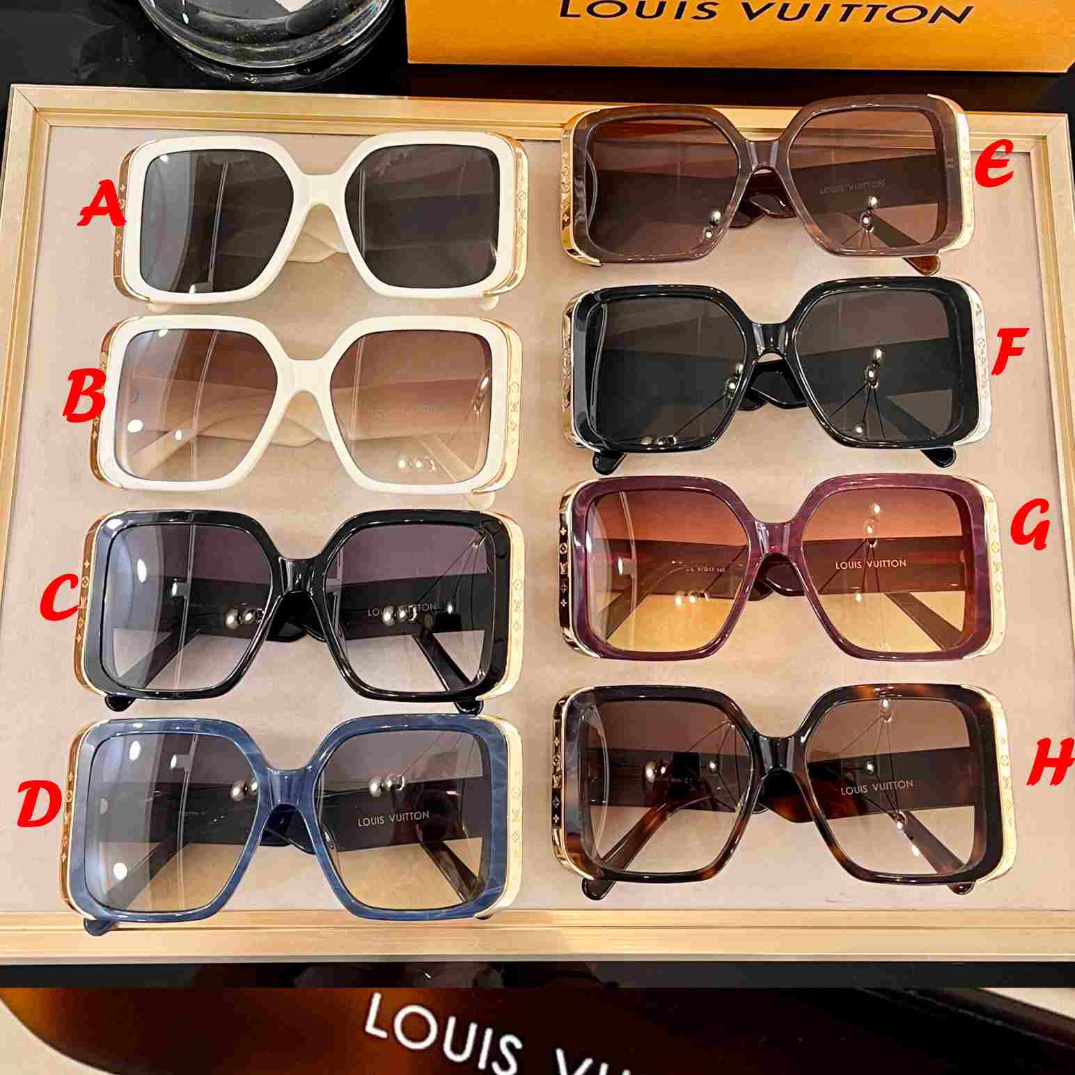 Louis Vuitton LV Moon Rechteckige Sonnenbrille - EUR FASHION