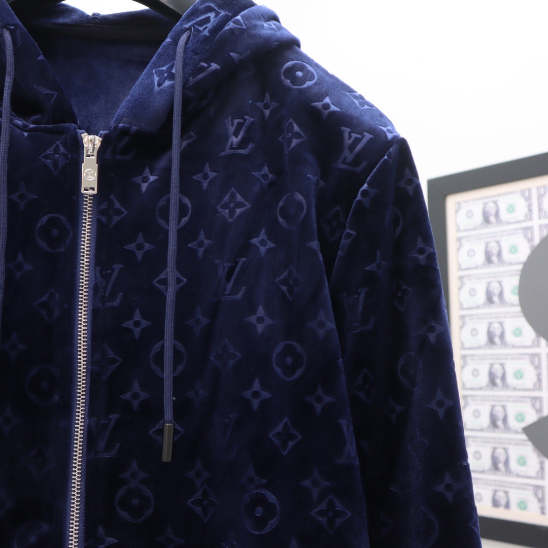 Louis Vuitton Trainings-Hoodie und Trainingshose mit Reißverschluss - EUR FASHION