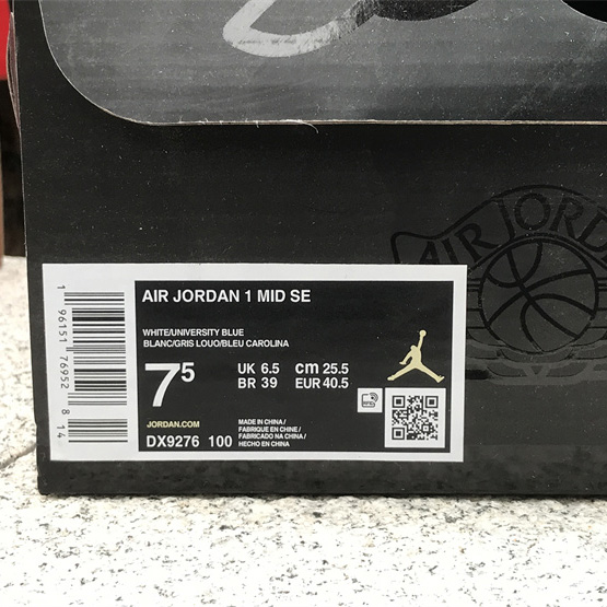Air Jordan 1 Mid „University Blue“ Sneaker DX9276-100 - EUR FASHION
