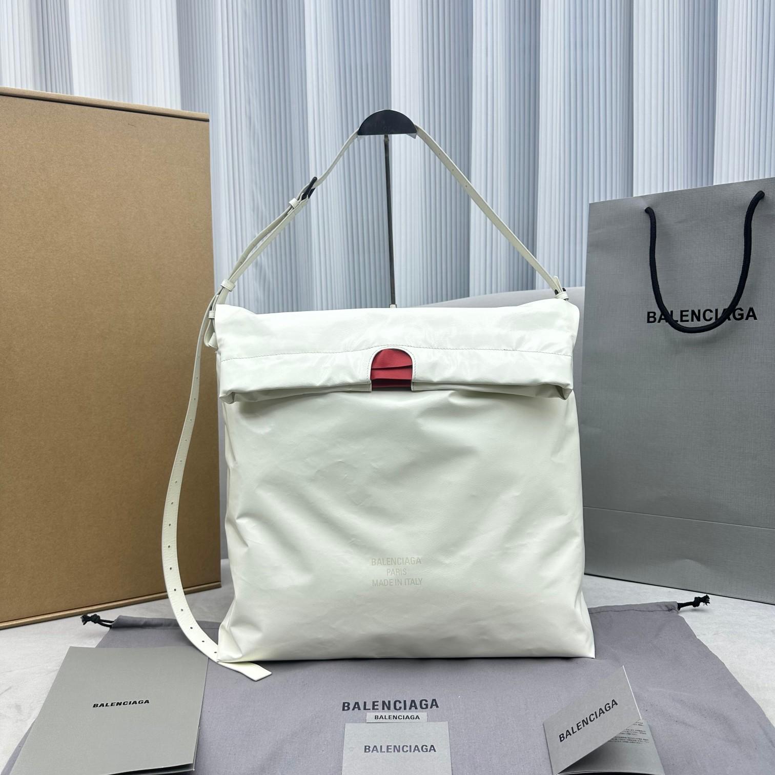 Balenciaga Trash Bag Großer Beutel in Weiß (37-40-52 cm) - EUR FASHION