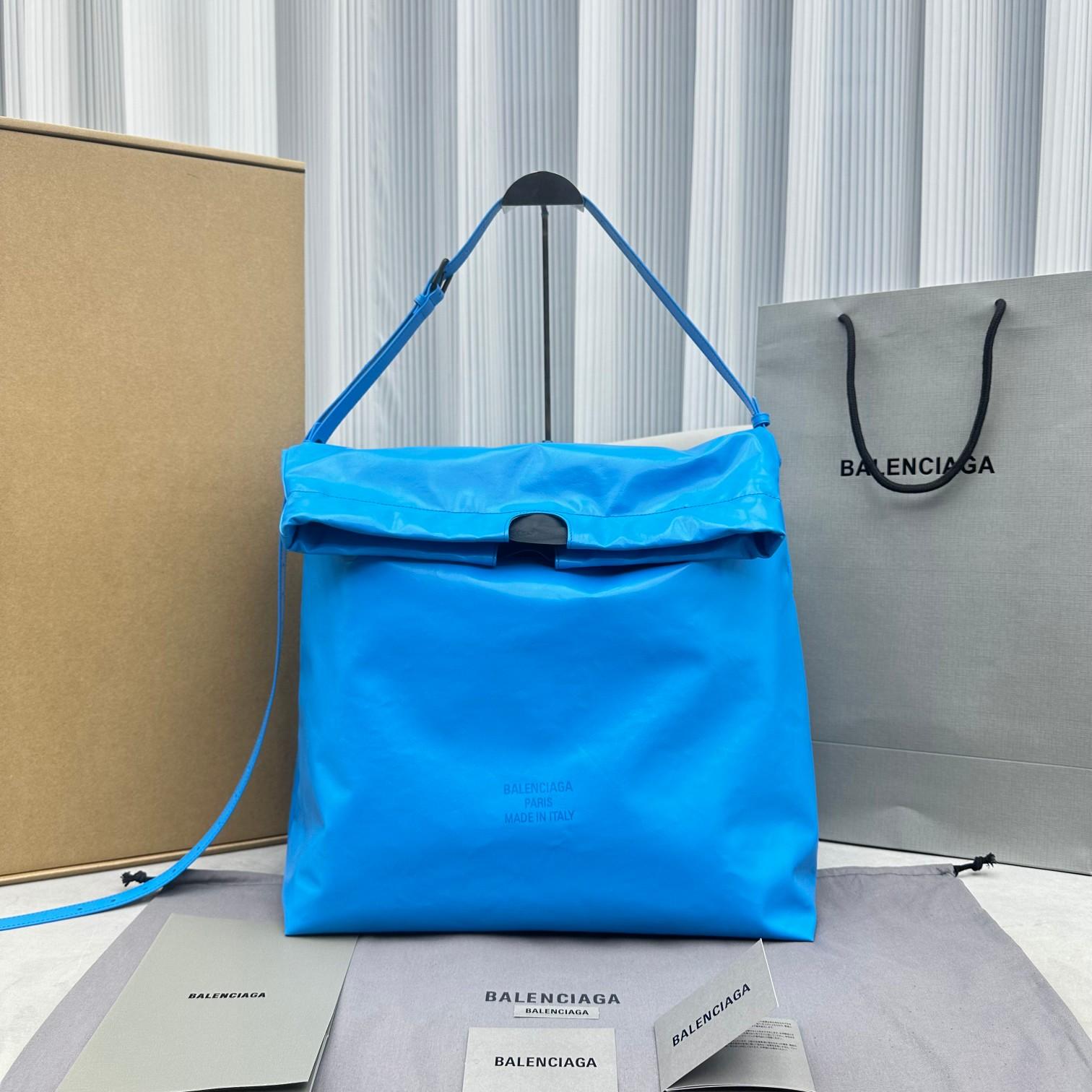 Balenciaga Trash Bag Großer Beutel in Blau (37-40-52 cm) - EUR FASHION