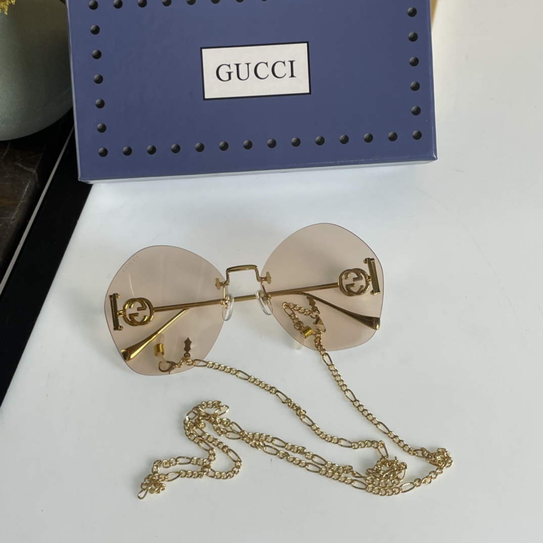 Gucci-Sonnenbrille mit geometrischem Rahmen GG1203S - EUR FASHION