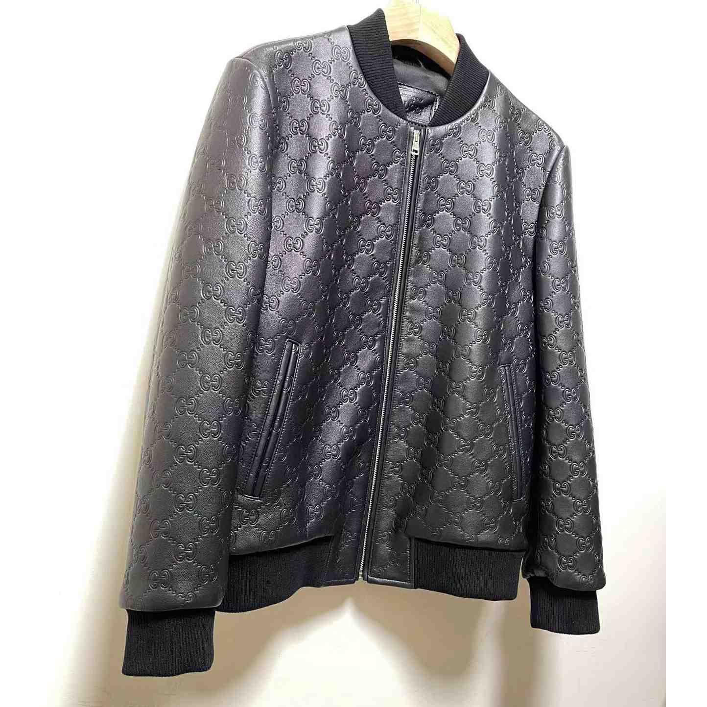 Gucci GG Lederjacke (Auf Bestellung) - EUR FASHION