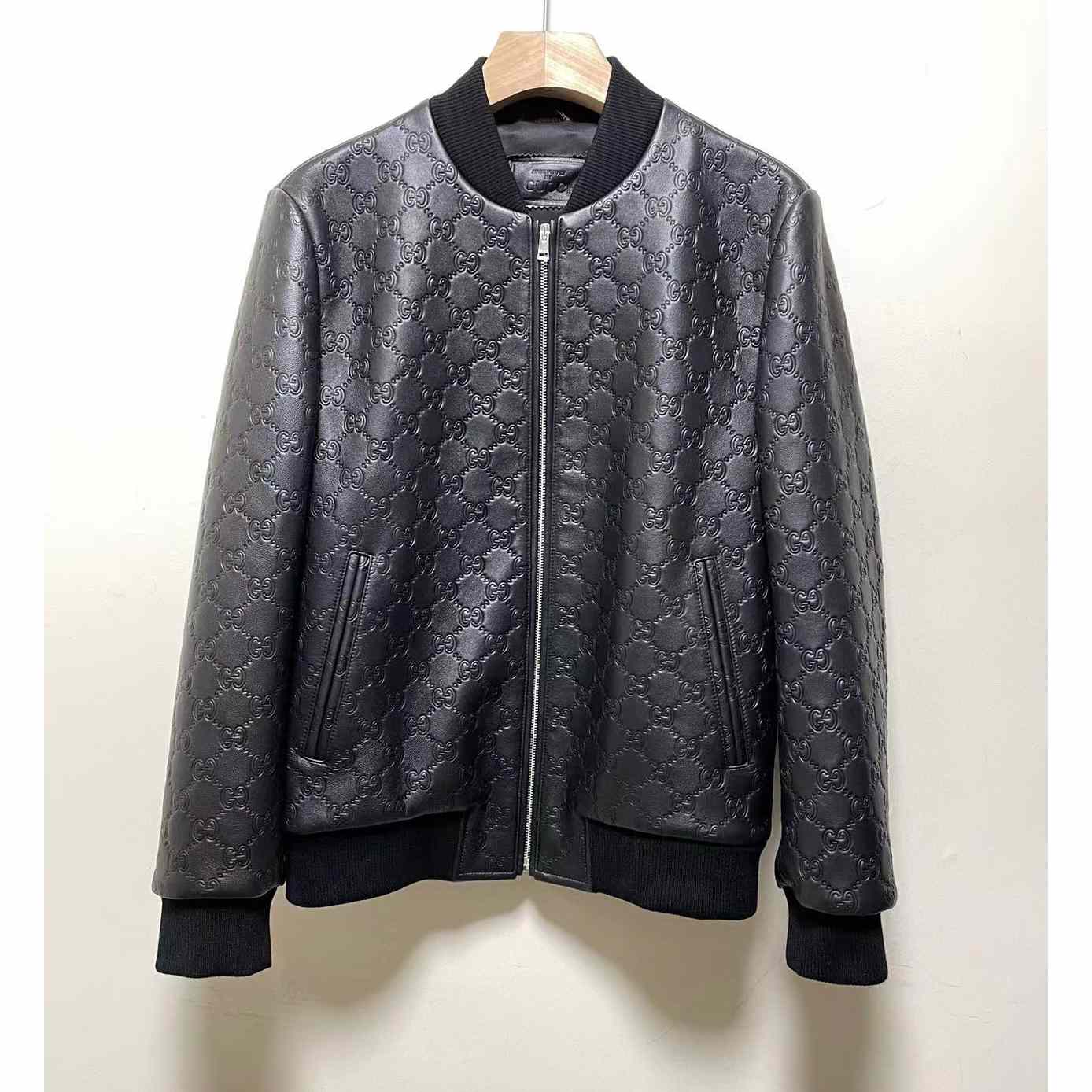 Gucci GG Lederjacke (Auf Bestellung) - EUR FASHION