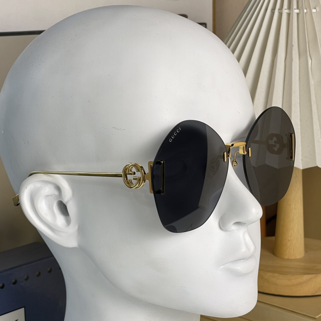Gucci-Sonnenbrille mit geometrischem Rahmen GG1203S - EUR FASHION