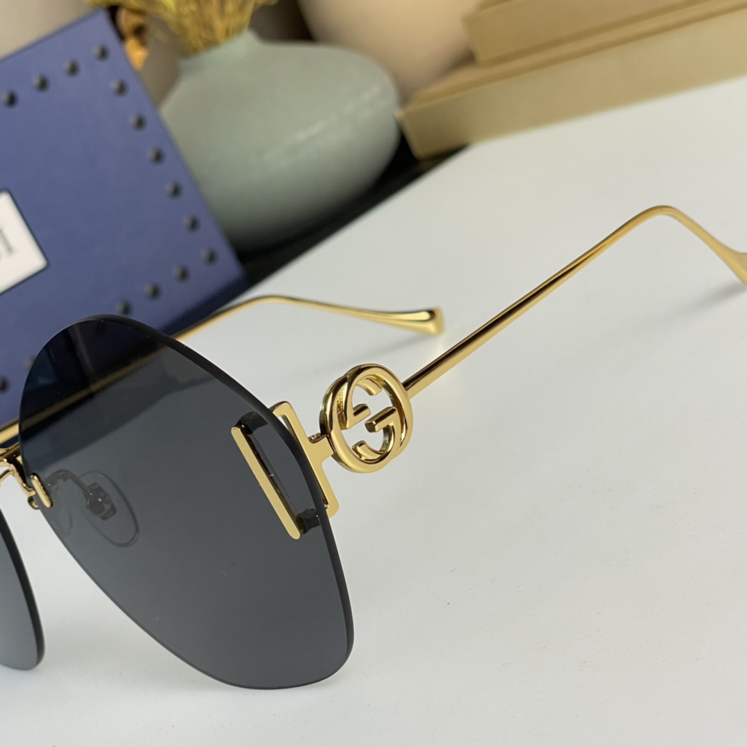 Gucci-Sonnenbrille mit geometrischem Rahmen GG1203S - EUR FASHION