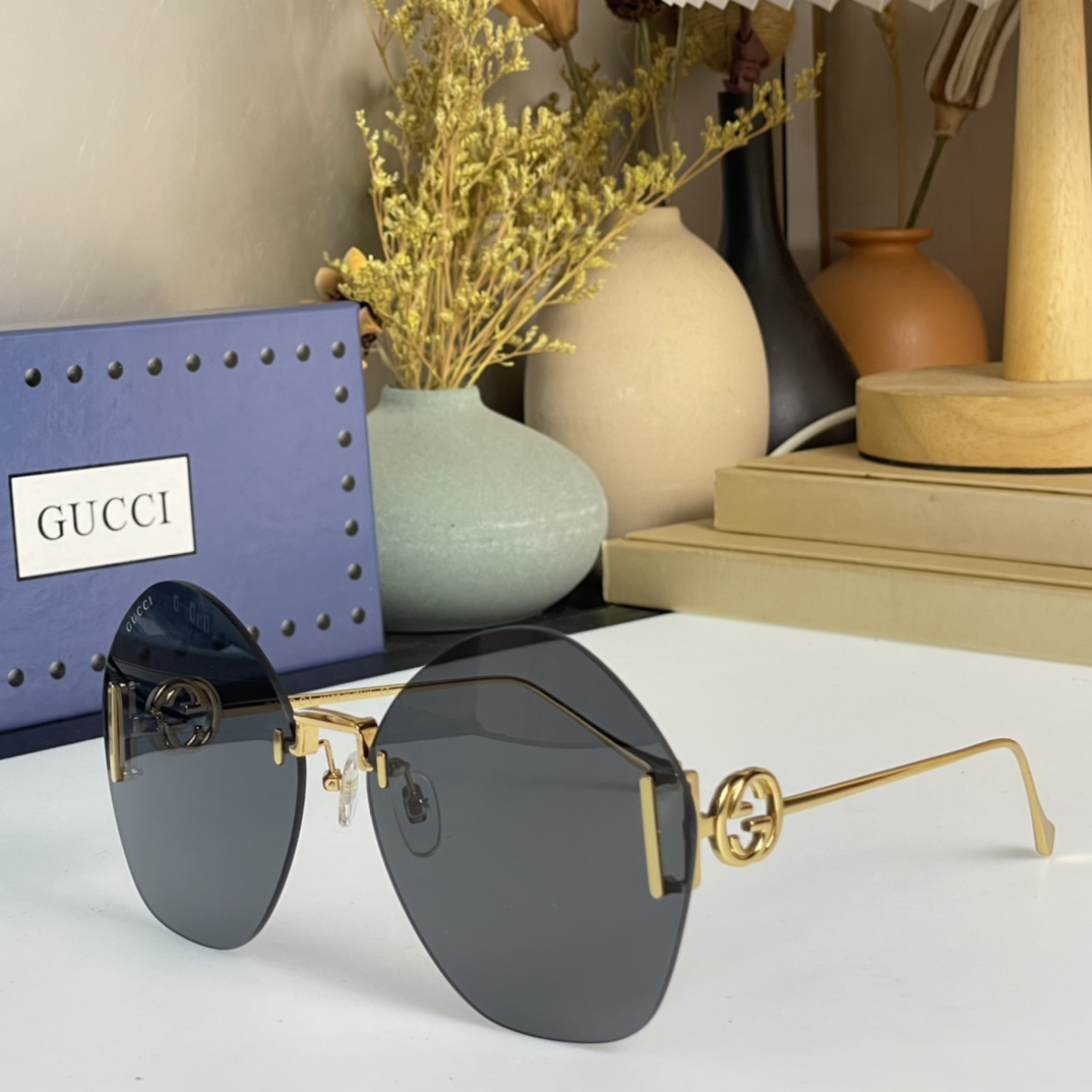 Gucci-Sonnenbrille mit geometrischem Rahmen GG1203S - EUR FASHION