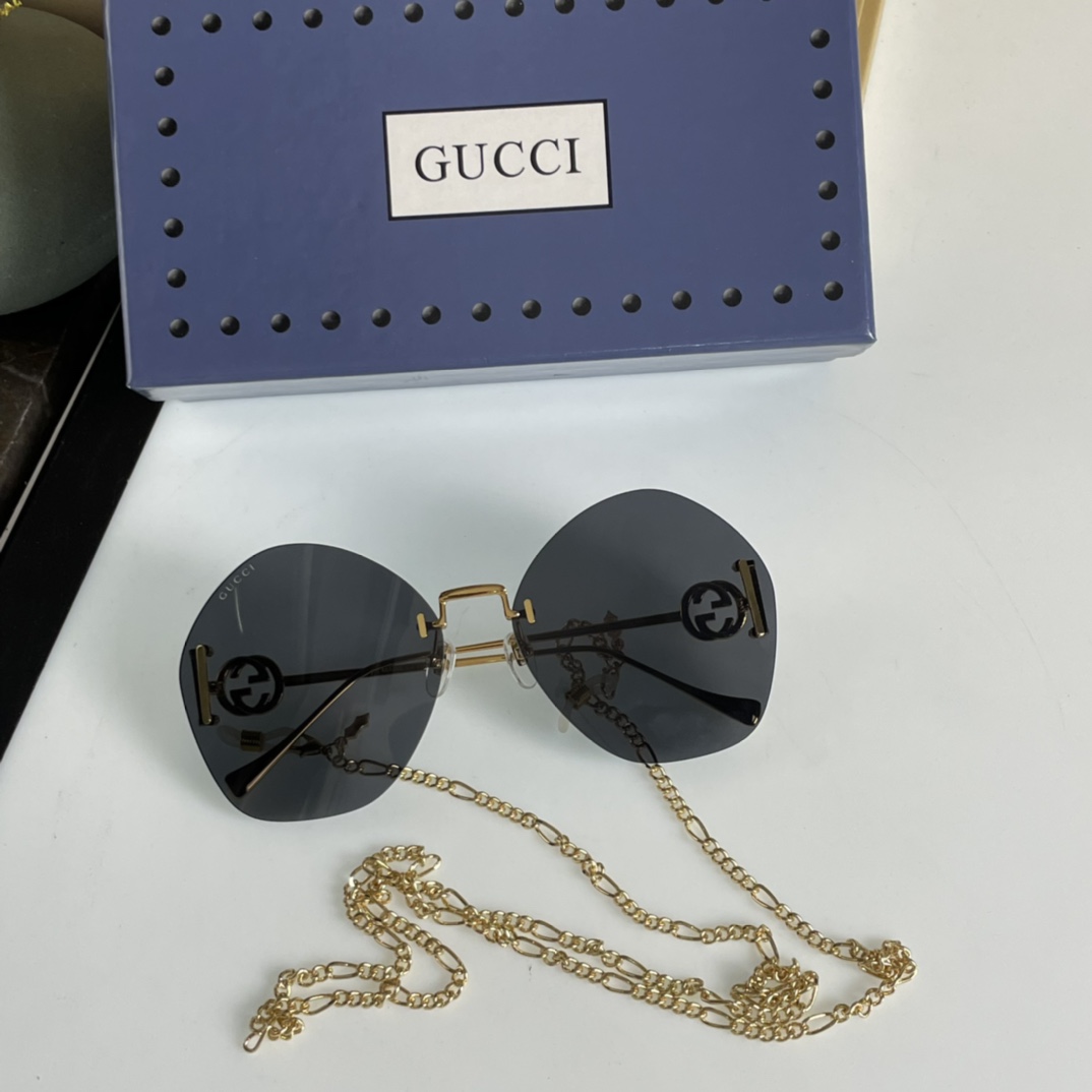 Gucci-Sonnenbrille mit geometrischem Rahmen GG1203S - EUR FASHION