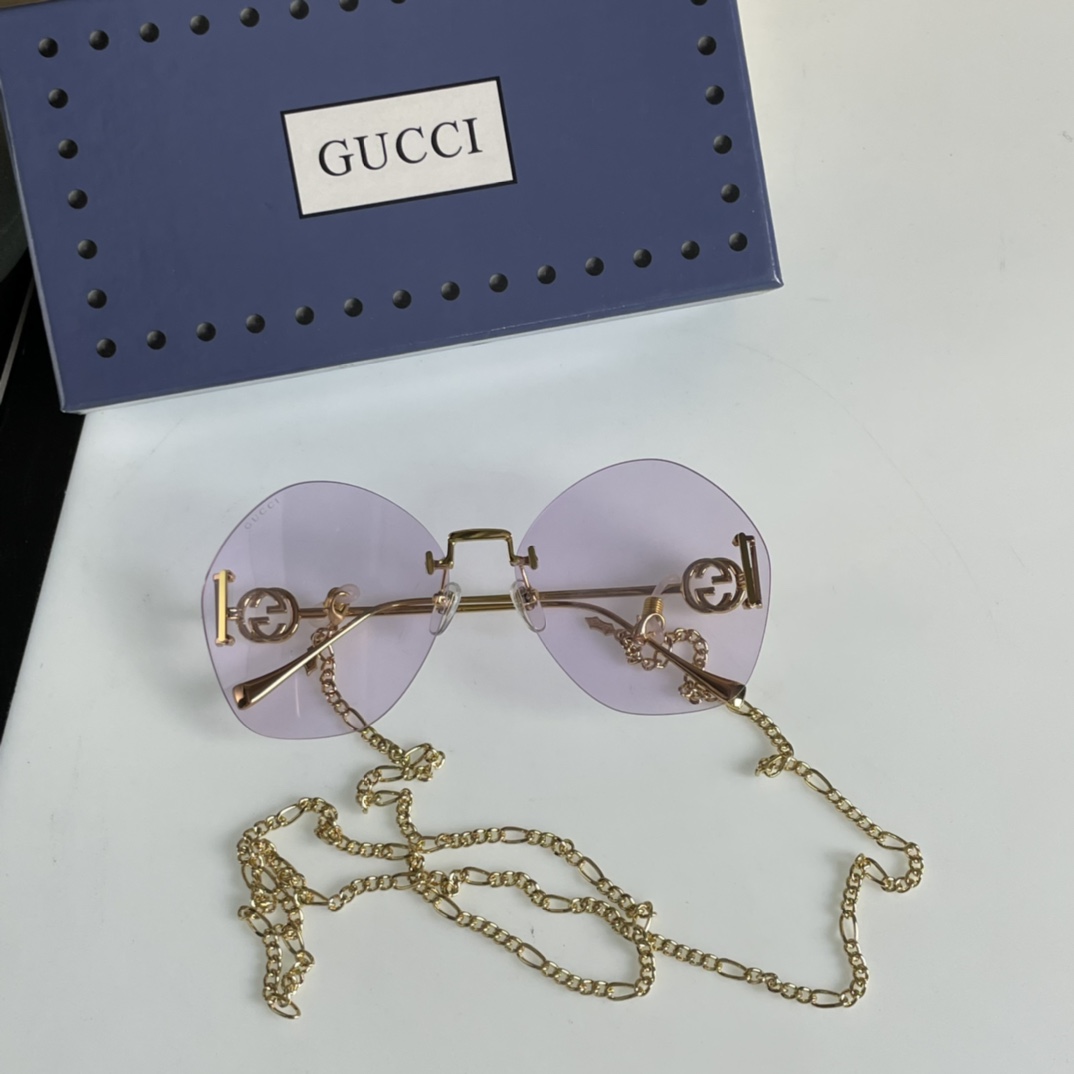 Gucci-Sonnenbrille mit geometrischem Rahmen GG1203S - EUR FASHION