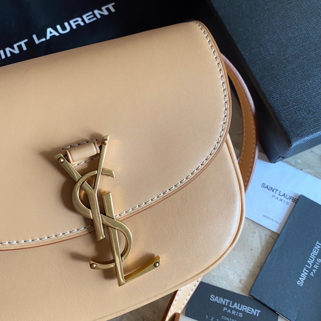 Saint Laurent Kaia Kleine Umhängetasche aus glattem Vintage-Leder - EUR FASHION