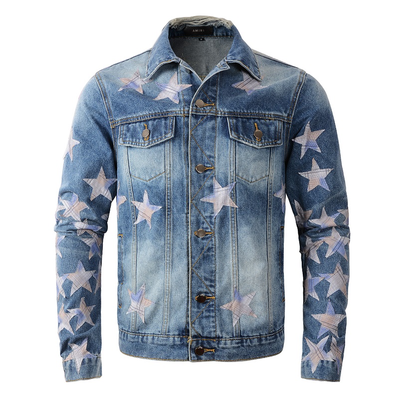 Amiri Chemist Star Trucker-Jacke - EUR FASHION