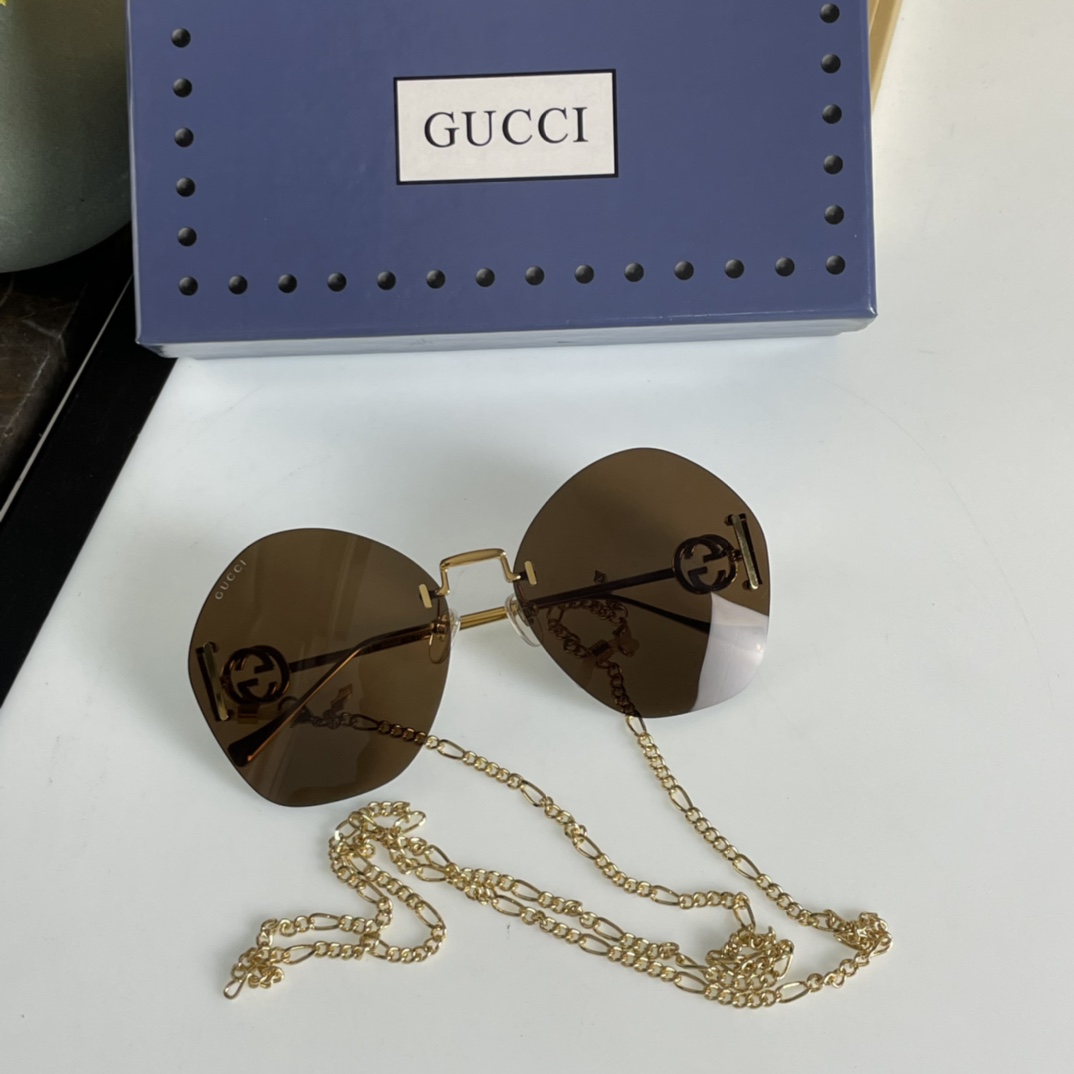 Gucci-Sonnenbrille mit geometrischem Rahmen GG1203S - EUR FASHION