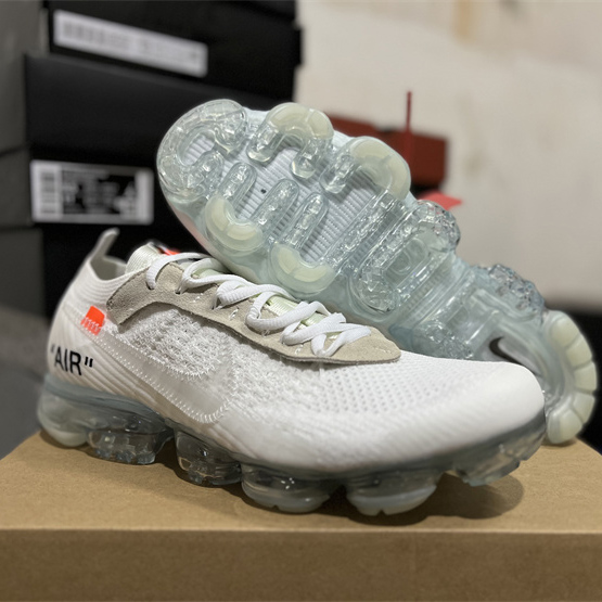 Off-White x Nike Air Vapormax Flyknit 2.0 „Weiß/Total/Orange“ Turnschuhe AA3831-100 - EUR FASHION