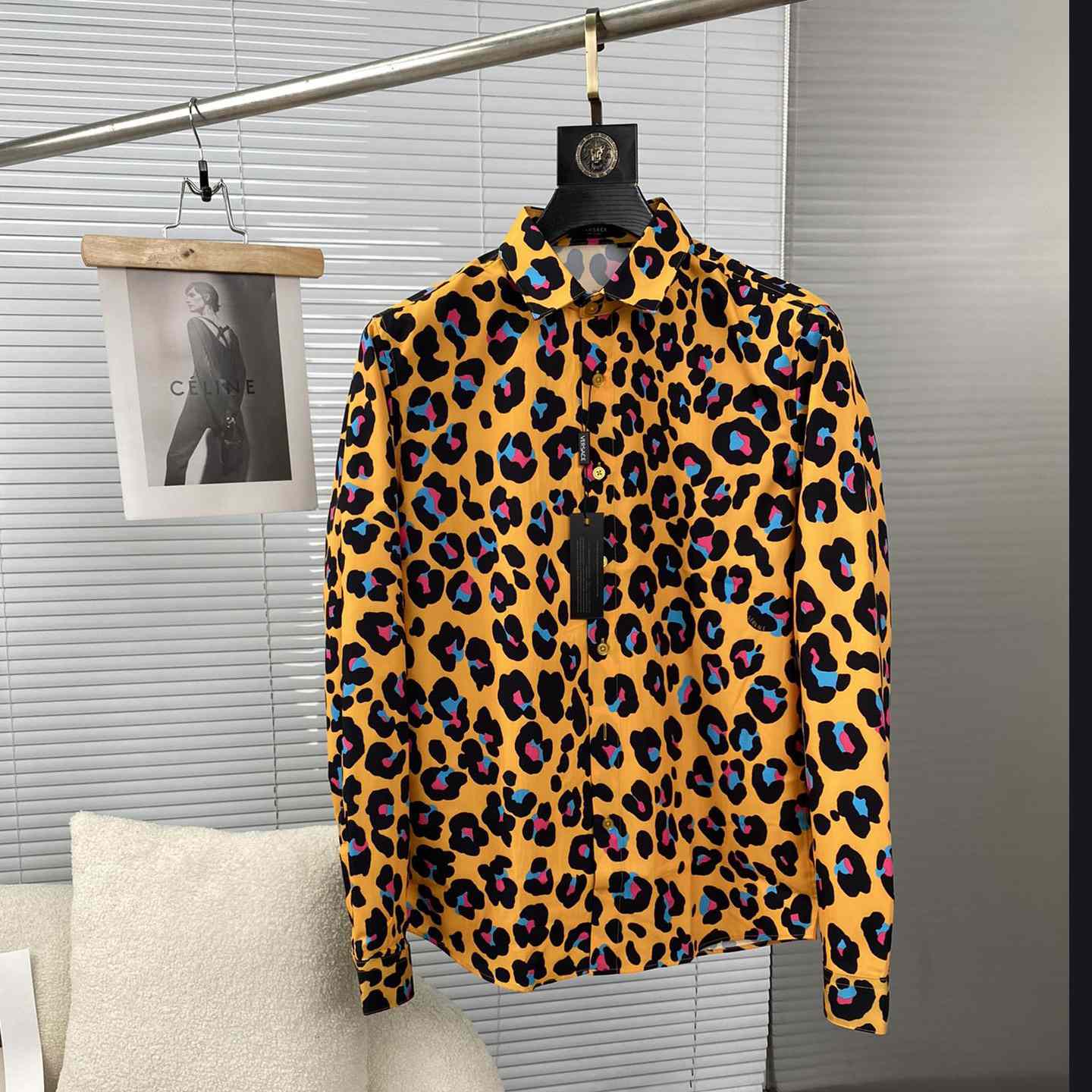 Versace Gänseblümchen-Leopardenhemd - EUR FASHION