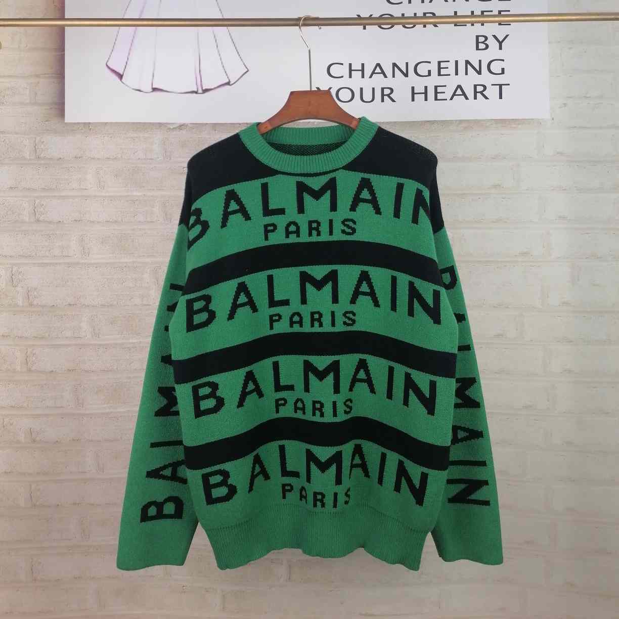 Pullover mit Rundhalsausschnitt aus Wollmischung von Balmain - EUR FASHION