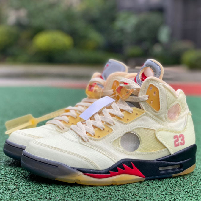 AirJordan 5 AJ5 x Off-White Ow Sneaker DH8565-100 - EUR FASHION