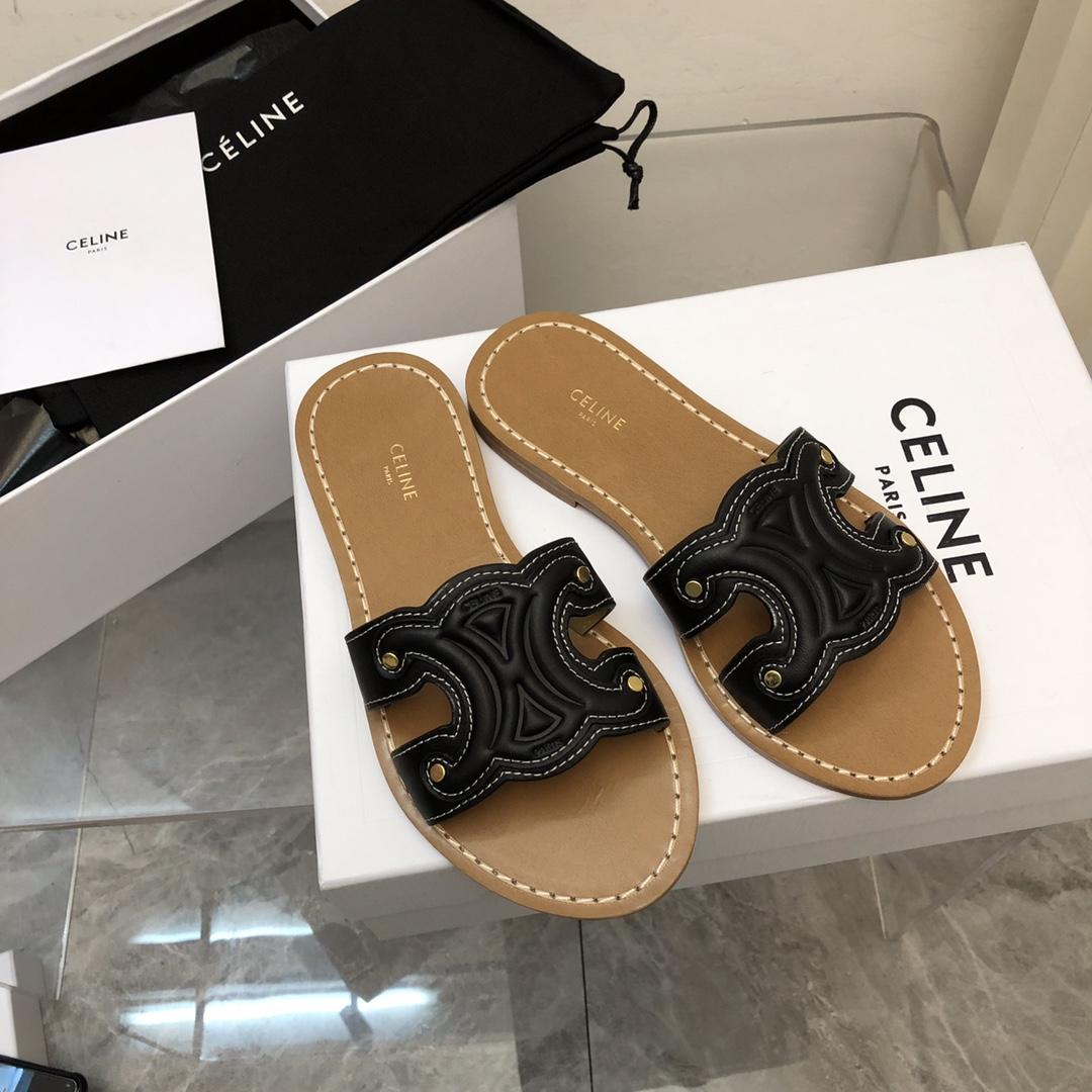 Celine Triomphe Mule aus Kalbsleder - EUR FASHION