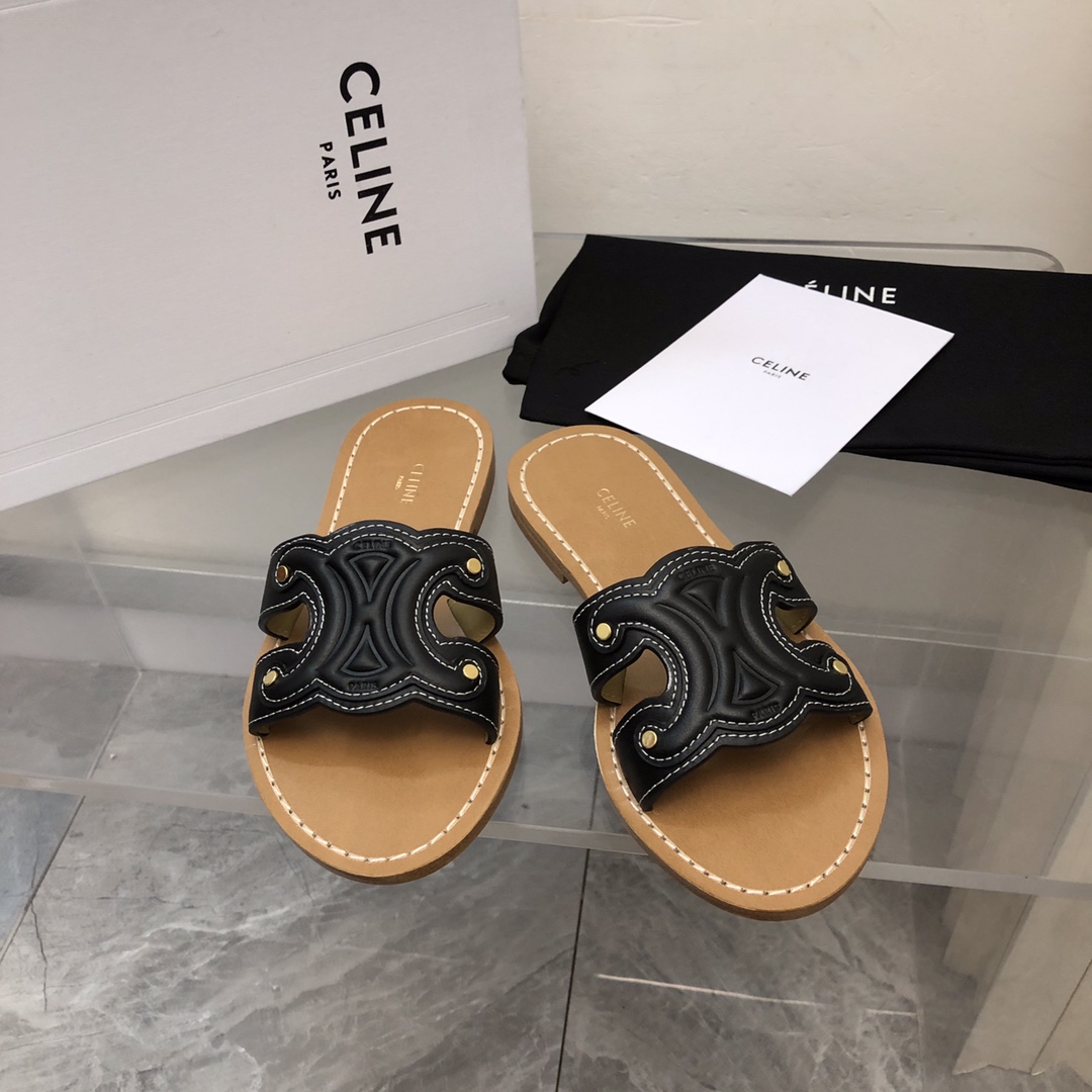 Celine Triomphe Mule aus Kalbsleder - EUR FASHION