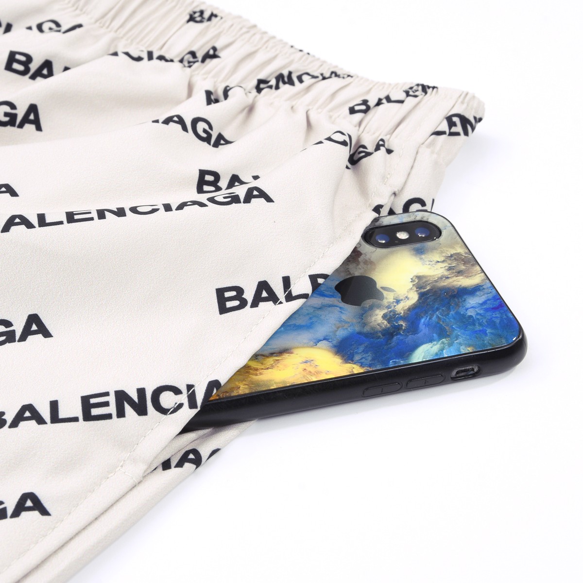 Balenciaga Pyjama-Hose mit Logo-Print - EUR FASHION
