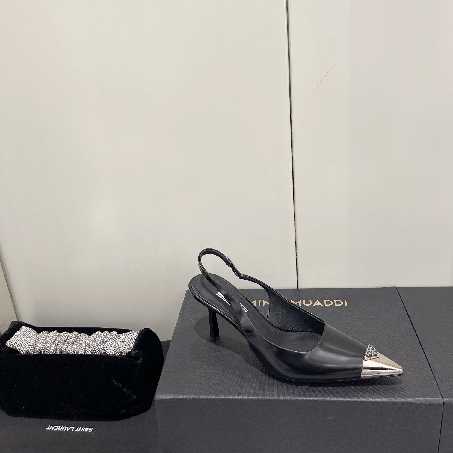 Prada 75 mm Slingback-Pumps - EUR FASHION