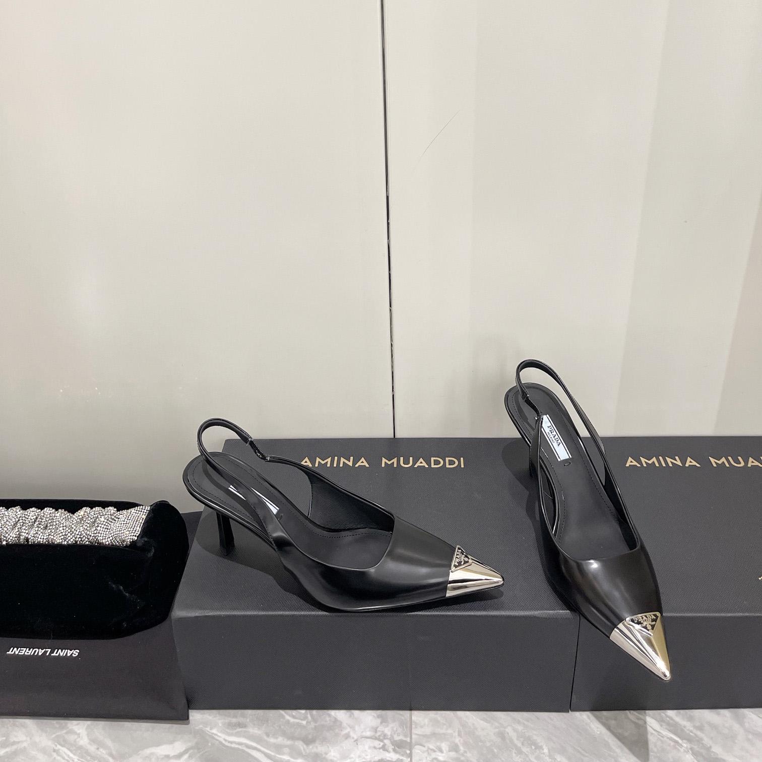 Prada 75 mm Slingback-Pumps - EUR FASHION