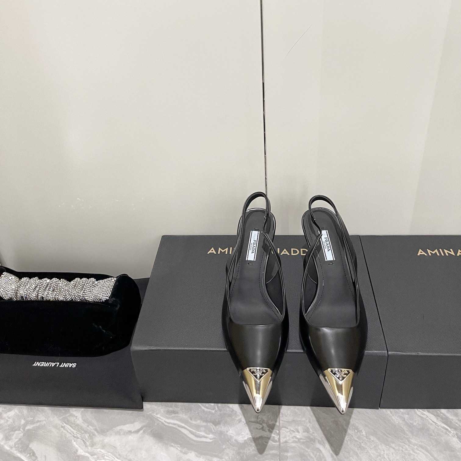 Prada 75 mm Slingback-Pumps - EUR FASHION