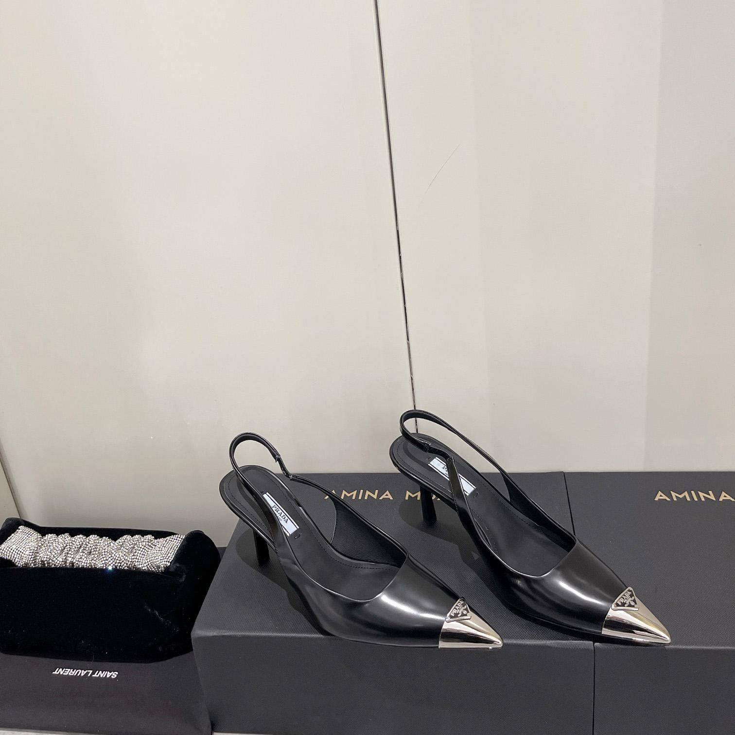 Prada 75 mm Slingback-Pumps - EUR FASHION