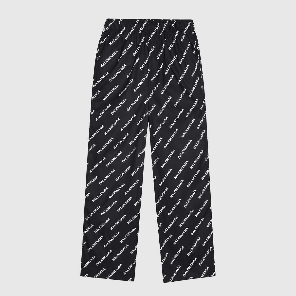 Balenciaga Pyjama-Hose mit Logo-Print - EUR FASHION