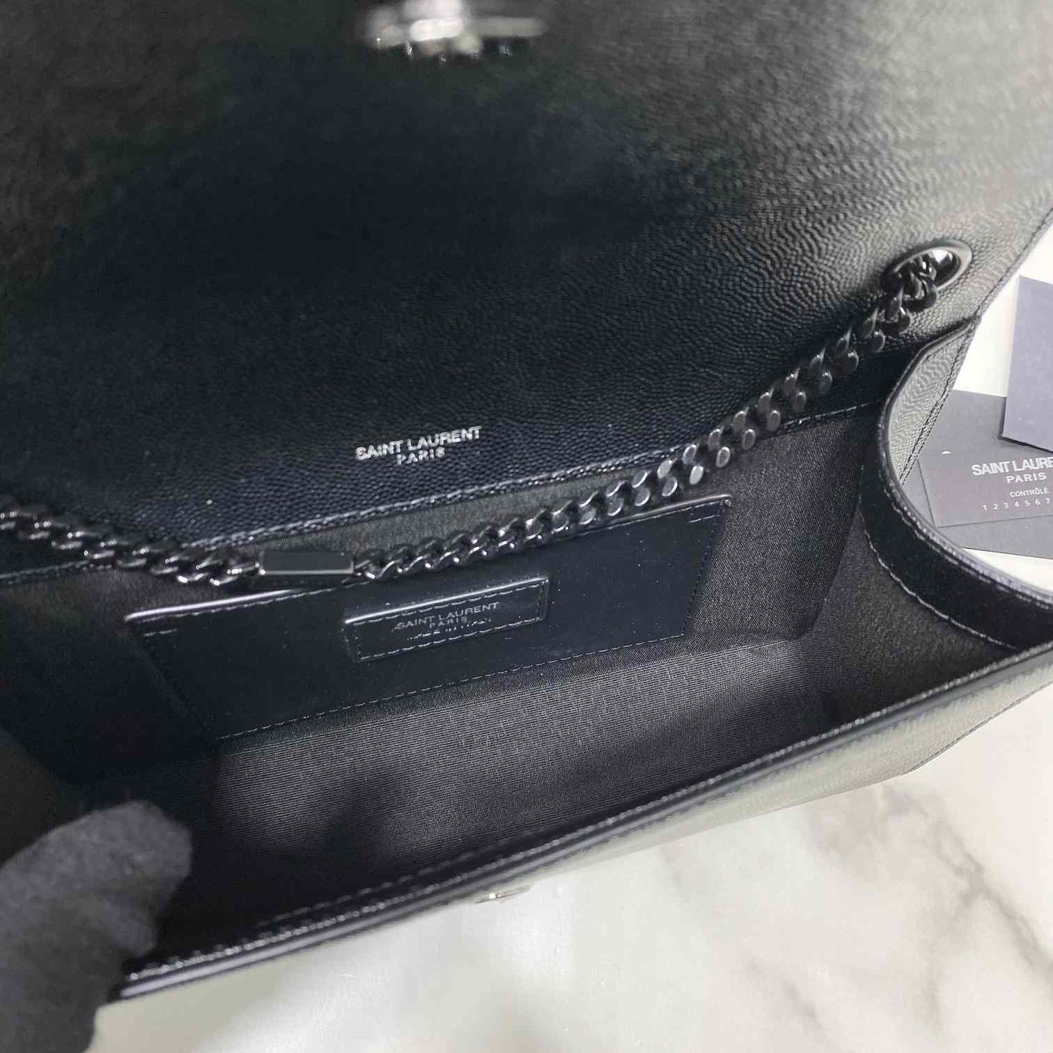 Saint Laurent Kate Mittelgroße Kettentasche aus Leder mit Grain-de-Poudre-Prägung - EUR FASHION