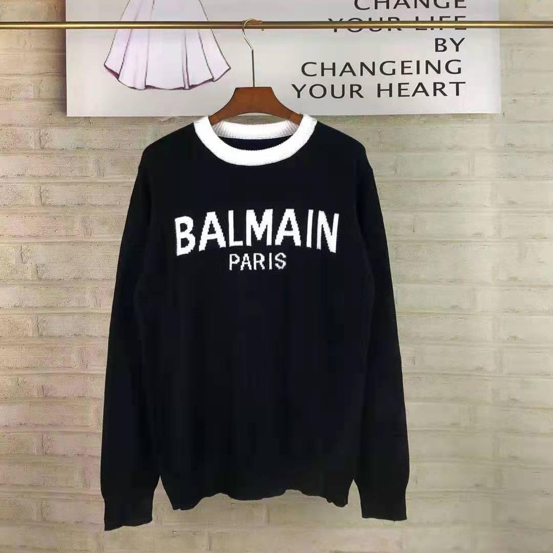 Balmain-Wollpullover mit Balmain-Logo - EUR FASHION